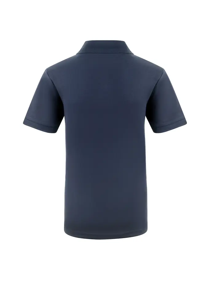 , view full size image of Front view of Product detail - ZOGGS Mens Club Polo T-shirt dark blue