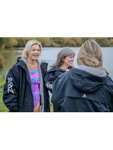 Display front view 7 of Product detail - Zoggs Sports Swim Team Unisex Parka Coat black