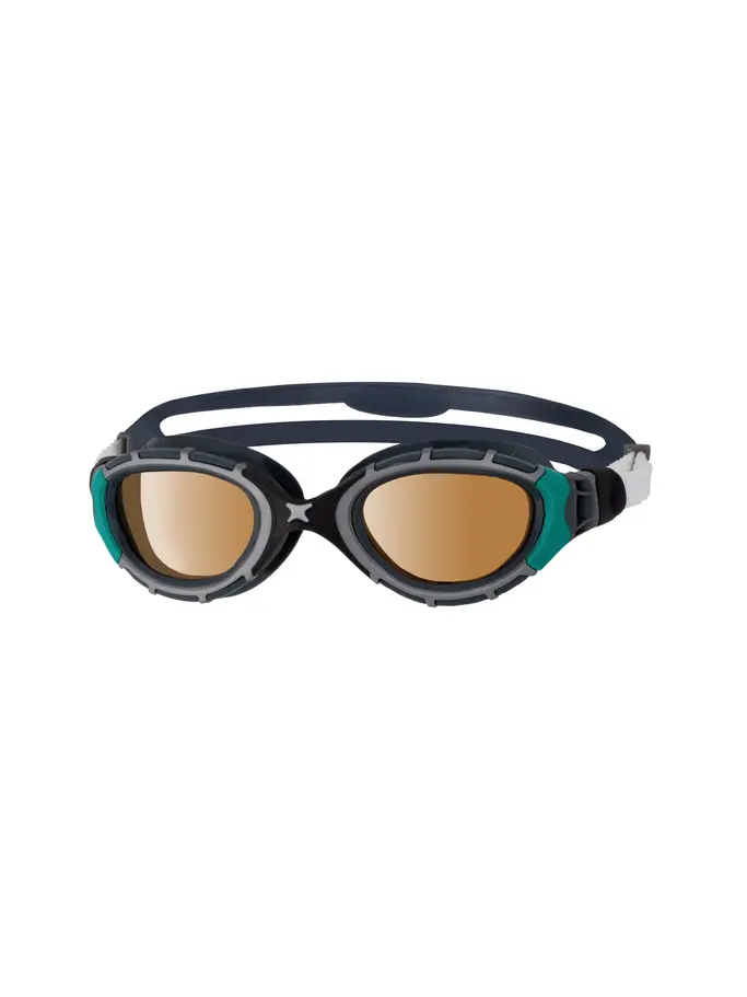 Product overview - Predator Flex Polarized Ultra Goggles Black/Green - Polarized Copper Lens