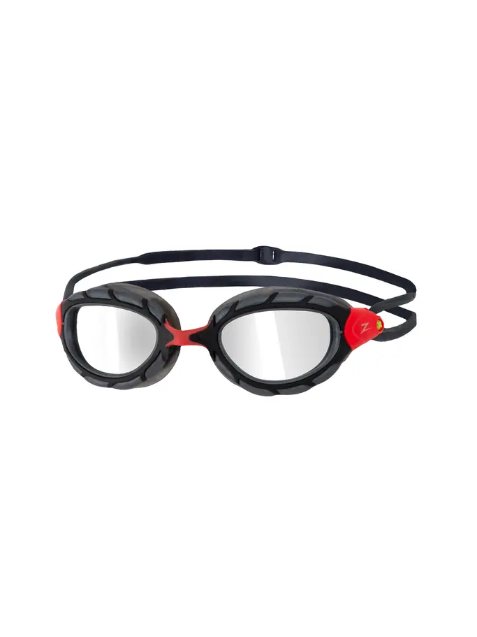 Product overview - Predator Titanium Goggles Red/Grey - Mirror Smoke Lens