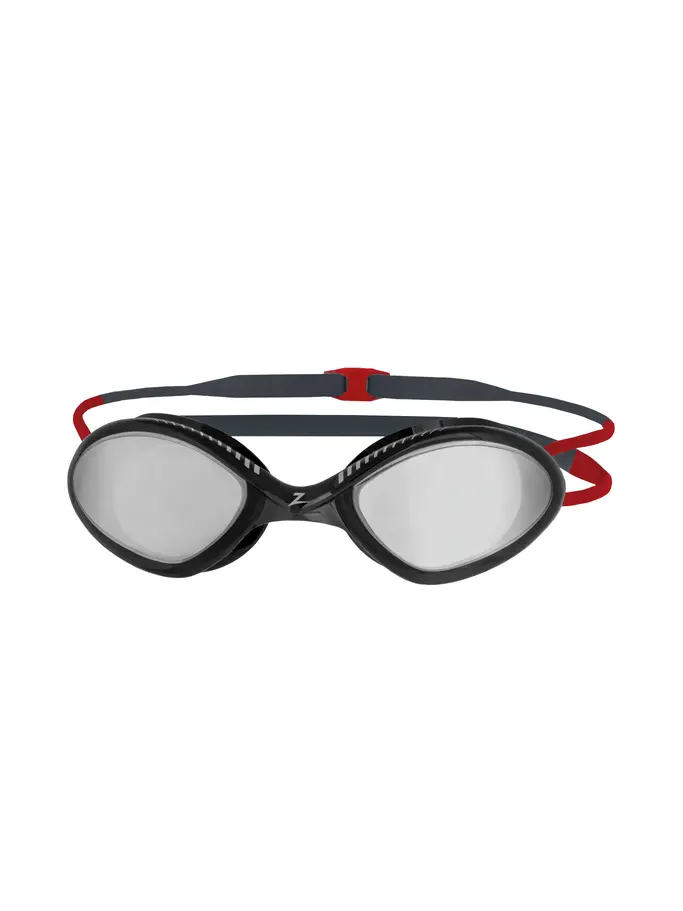 Product overview - Tiger Mirror Goggles Grey/Red - Mirror Smoke Lens