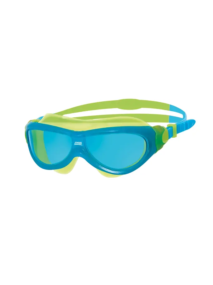 Product overview - Phantom Junior Mask Green/Blue - Tinted Blue Lens