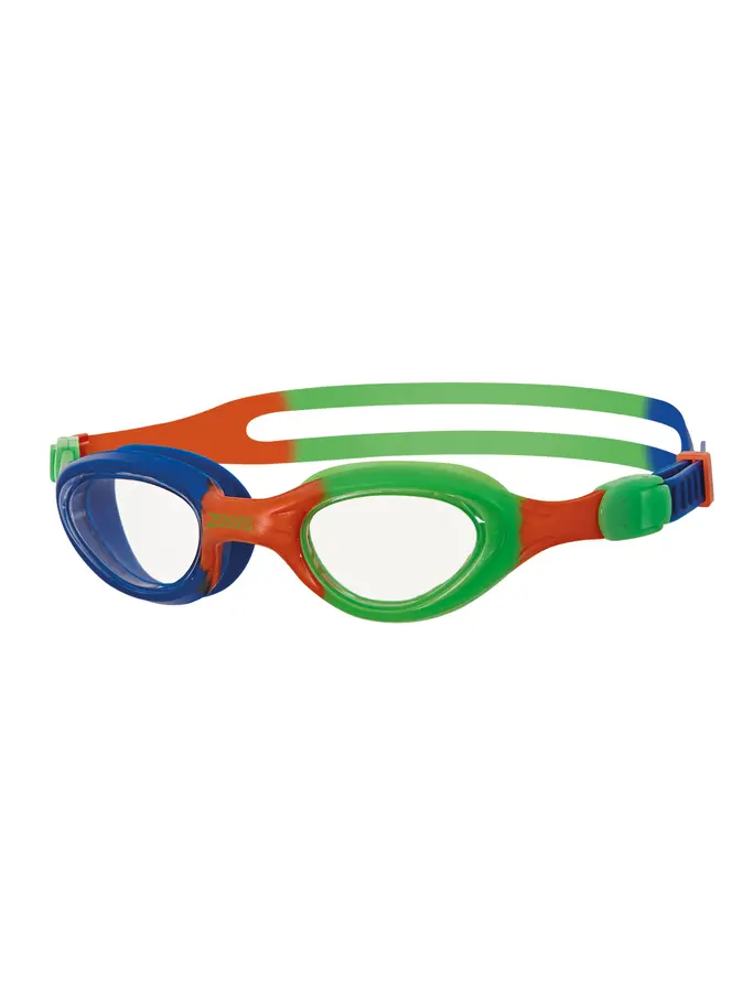 Product overview - Little Super Seal Goggles Orange/Green - Clear Lens