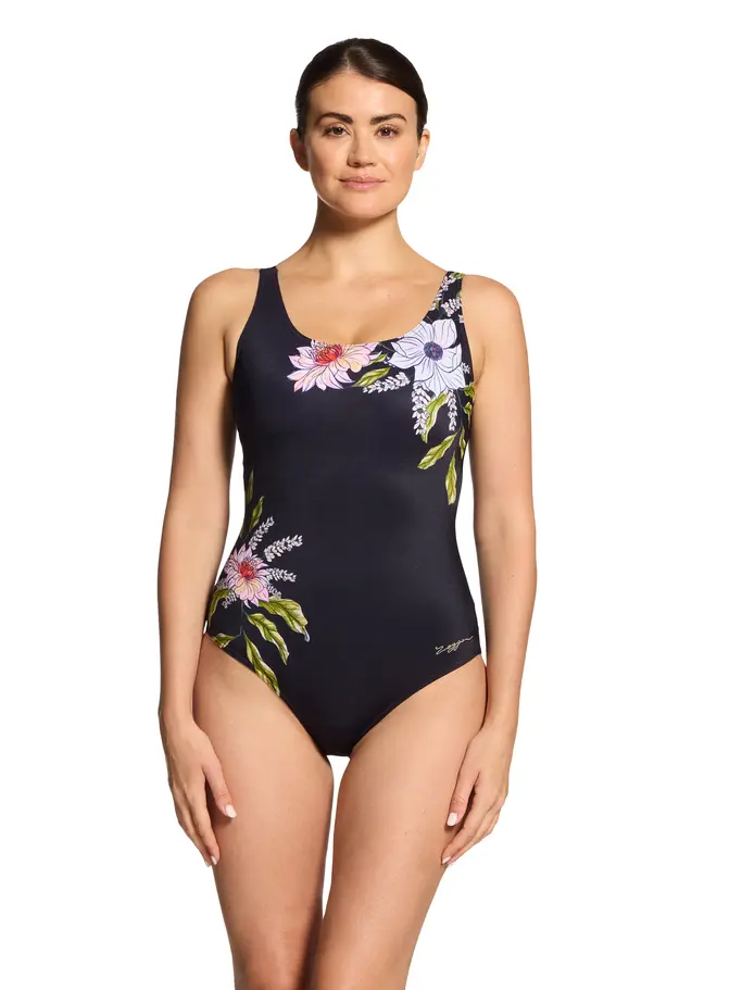 Product overview - Freesia Adjustable Scoopback Swimsuit FREE