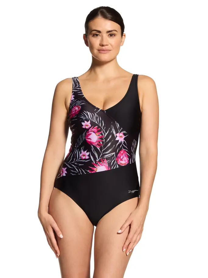 Product overview - Safari Front Crossover V Back Swimsuit SAFA