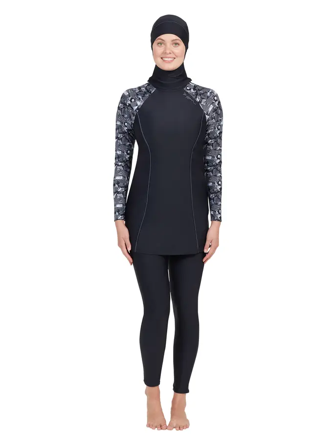Product overview - Metro 3 Piece Modesty Full Body Cover Swimsuit METR