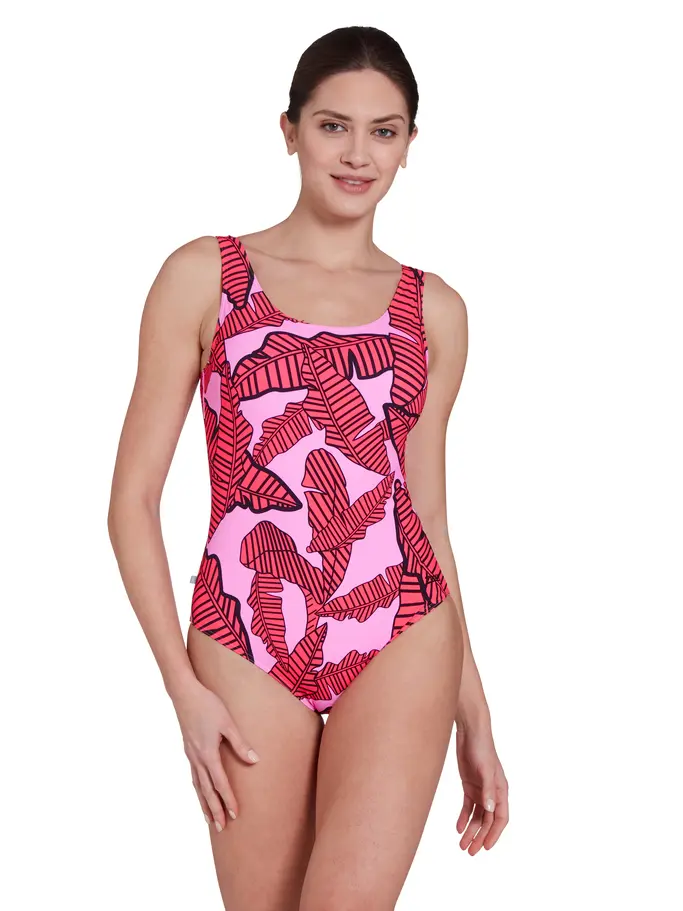Product overview - Awaken Pink Scoopback Swimsuit AWAK