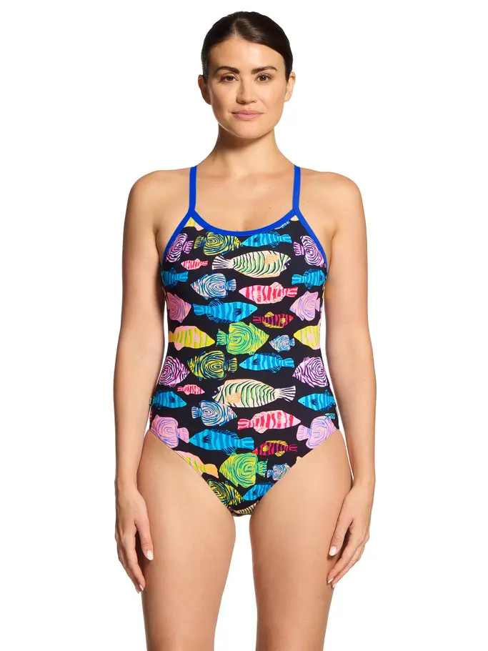 Product overview - Sea Tribe Silver Lined Strikeback Swimsuit SEAT