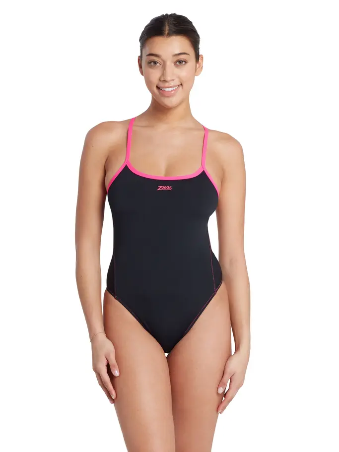 Product overview - Blaze Skyback One Piece Swimsuit black/magenta