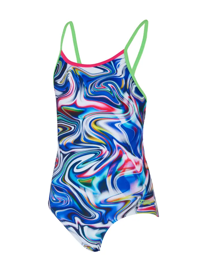 Product overview - Girls Crazy Wash Starback Swimsuit CRAF