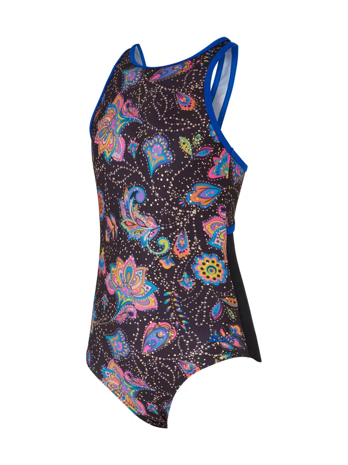 Product overview - Girls Casablanca Hi Front Crossback Swimsuit CASF