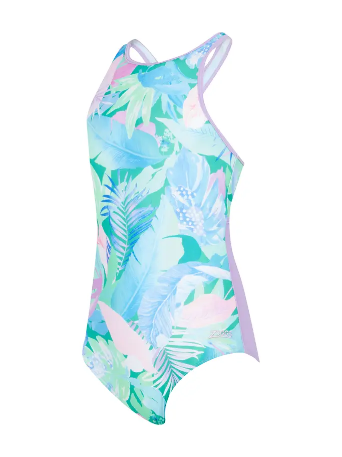 Product overview - Girls Dreamland Hi Front Crossback Swimsuit DRLF