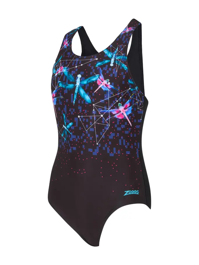 Product overview - Junior Girls Dragonfly Sonic Back Swimsuit DRFF