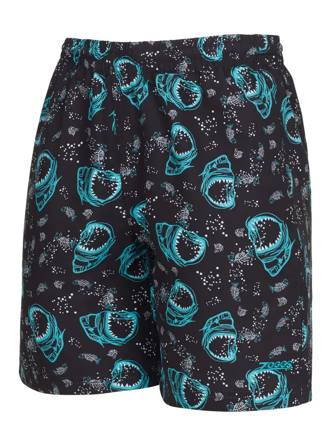 Product overview - Boys Sharky 15 Inch Print WaterShorts SRKY