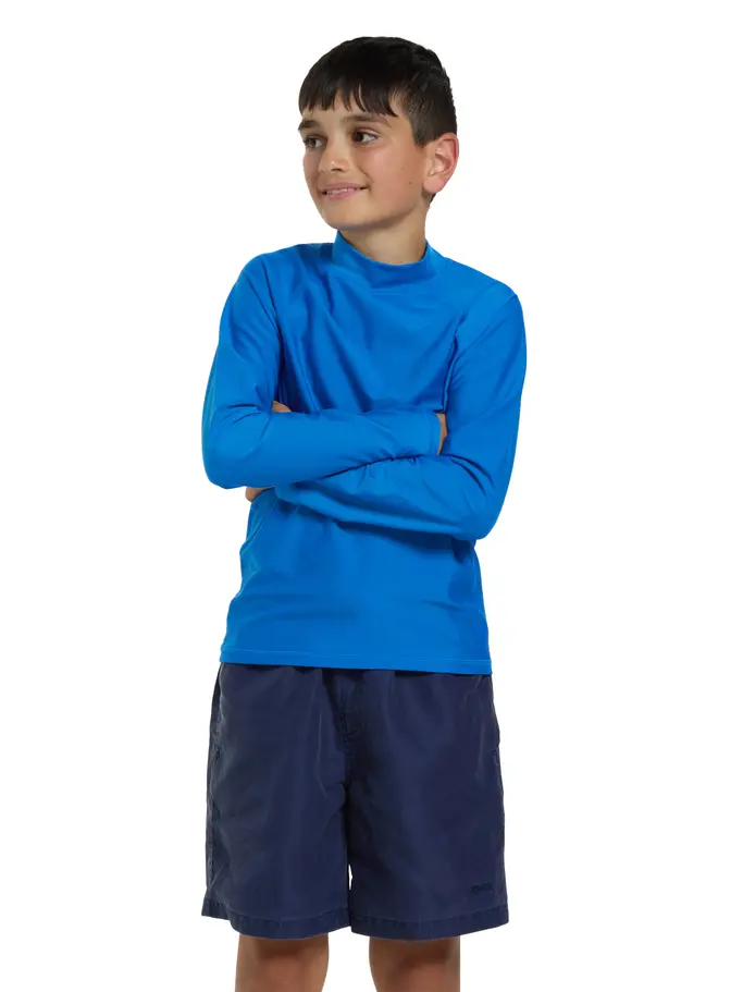 Product overview - Bells Long Sleeve Sun Top Boys Ecolast blue