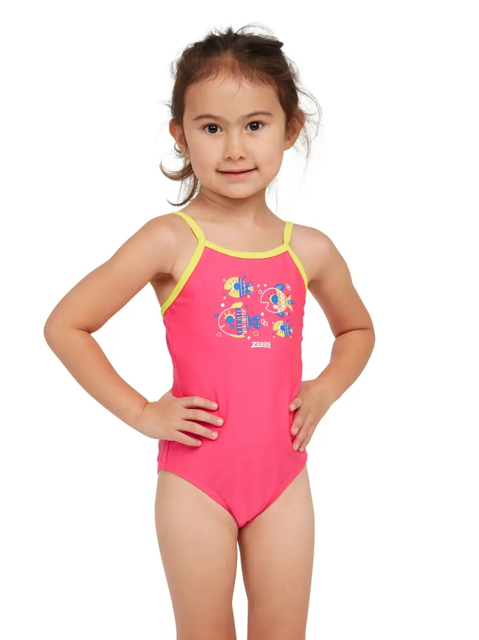 Product overview - Girls Lolly Fish Classicback Swimsuit LLFS