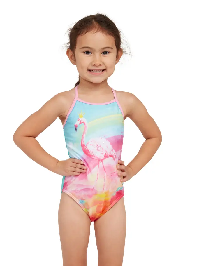 Product overview - Girls Queeningo Crossback One Piece Swimsuit QNNG