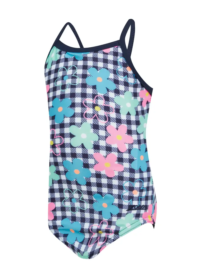 Product overview - Girls Picnic Posy Tex Back Swimsuit PCPO