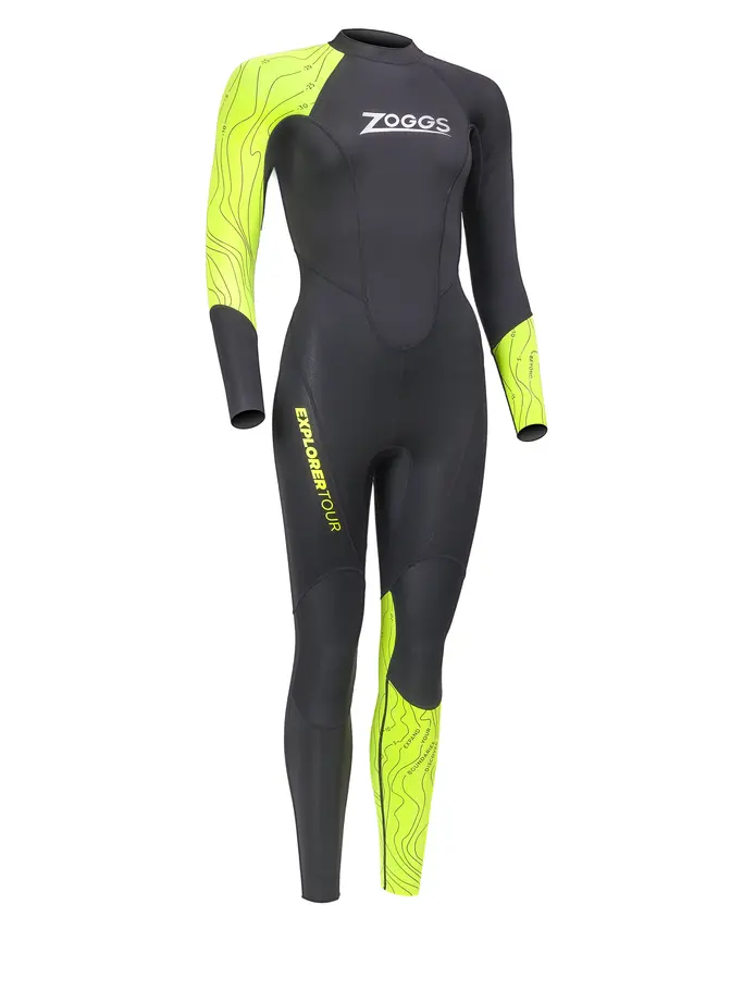 Product overview - Womens Explorer Tour FS Open Water Wetsuit black/yellow
