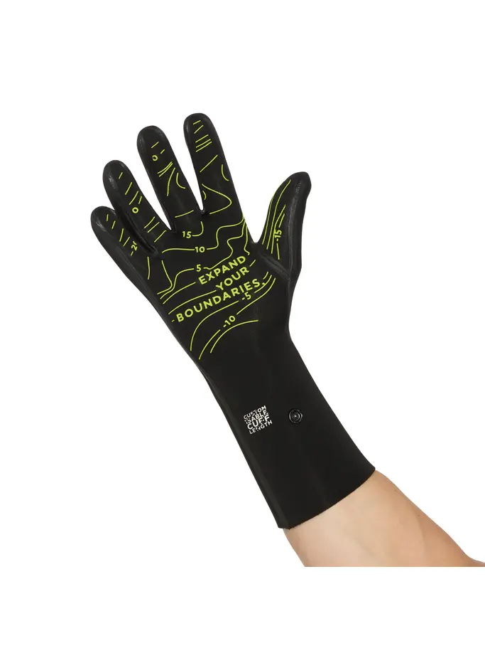Product overview - Zoggs 3mm Neoprene Swimming Gloves black/yellow