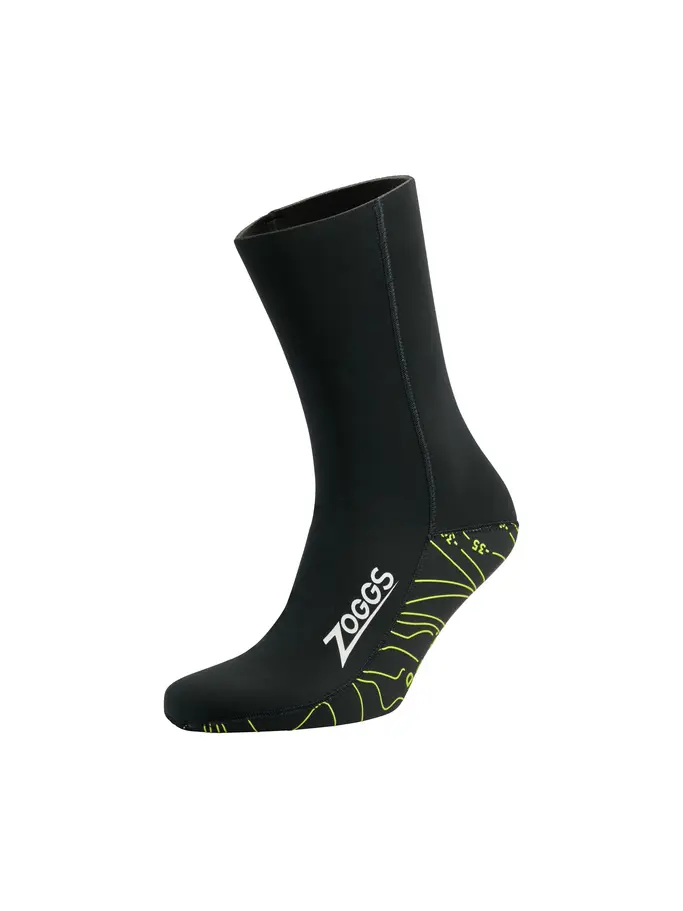 Product overview - Zoggs 3mm Neoprene Swimming Socks black/yellow
