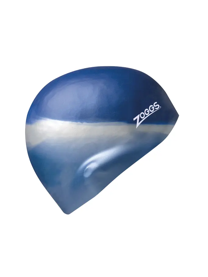 Product overview - Multi Colour Silicone Swimming Cap blue/silver