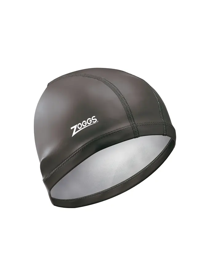 Product overview - Zoggs Nylon-Spandex PU Coated Swim Cap black