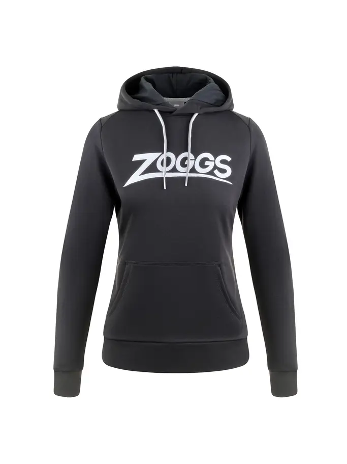 Product overview - ZOGGS ROSIE Womens Sports Hoodie black/white
